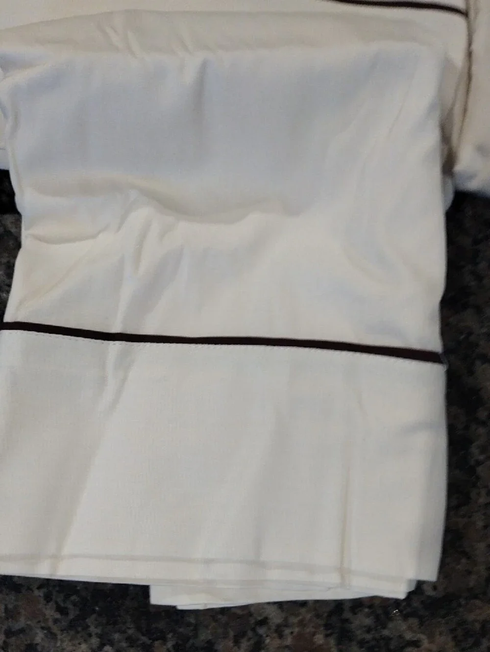 KING 250 Thread Count 100% Cotton 4 piece Sheet cream 2 flat sheet 2 pillow case